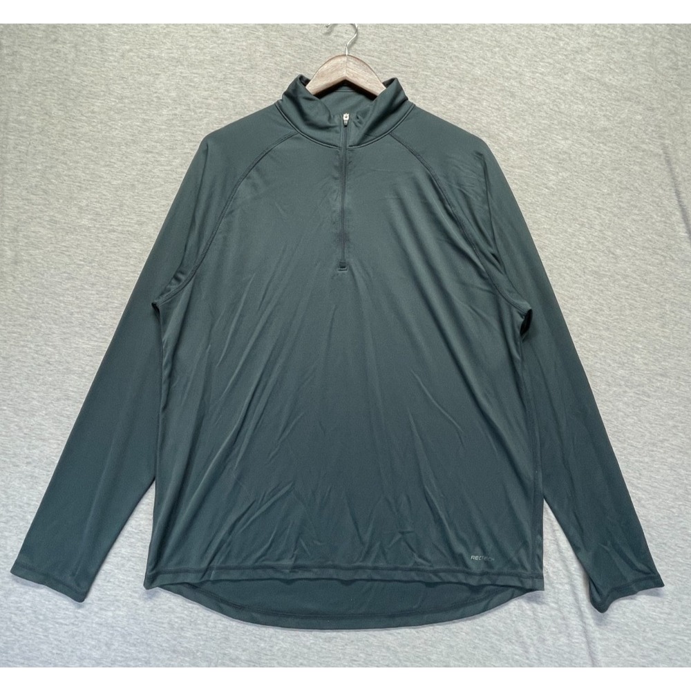 Old Navy Rec Tech Performance Gear Shirt Men Teal Quarter Zip Gym Training